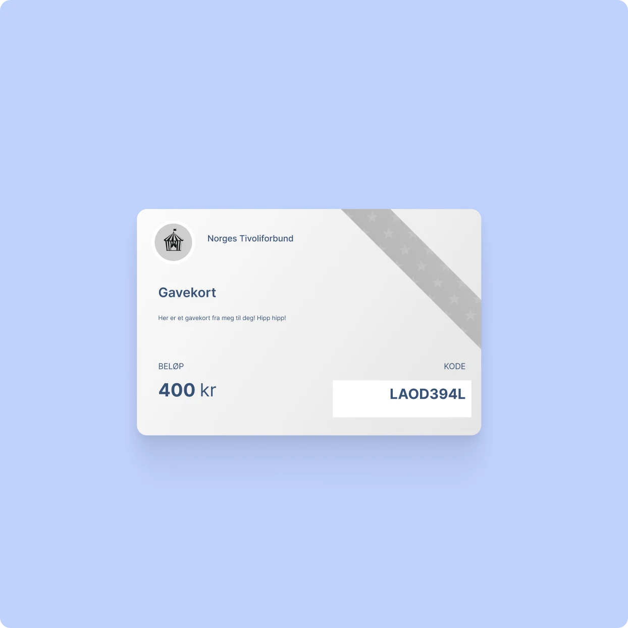Gift card purchase flow in Periode